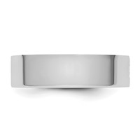 14K White Gold Cliq 6mm Hinged Flat Wedding Band view 4