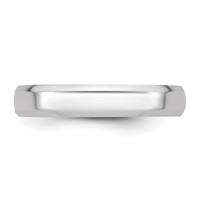14K White Gold Cliq 4mm Hinged Beveled Edge Wedding Band view 4
