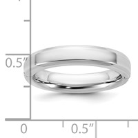 14K White Gold Cliq 4mm Hinged Beveled Edge Wedding Band view 5