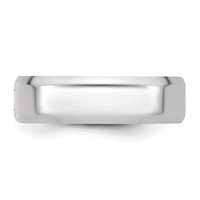 14K White Gold Cliq 6mm Hinged Beveled Edge Wedding Band view 4