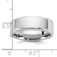 14K White Gold Cliq 7mm Hinged Beveled Edge Wedding Band view 5