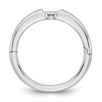 14K White Gold Cliq Low Profile Hinged Peg Set Engagement Ring Mounting view 2