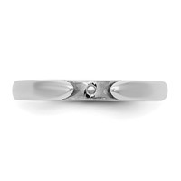 14K White Gold Cliq Hinged Cathedral Solitaire Peg Set Engagement Ring Mounting view 4
