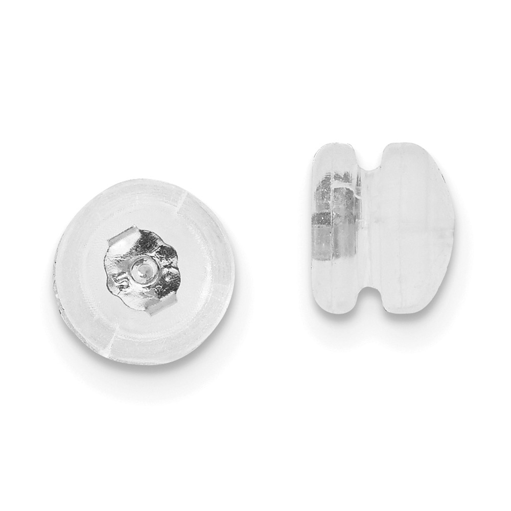 Silicone Sliders 14K WG ScrewBack Mushroom 1 Pair