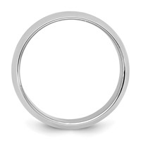 10K 9mm White Gold Half Round Band - Size 4 view 2