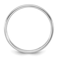 10K 1.5mm White Gold Ltw Half Round Band view 2