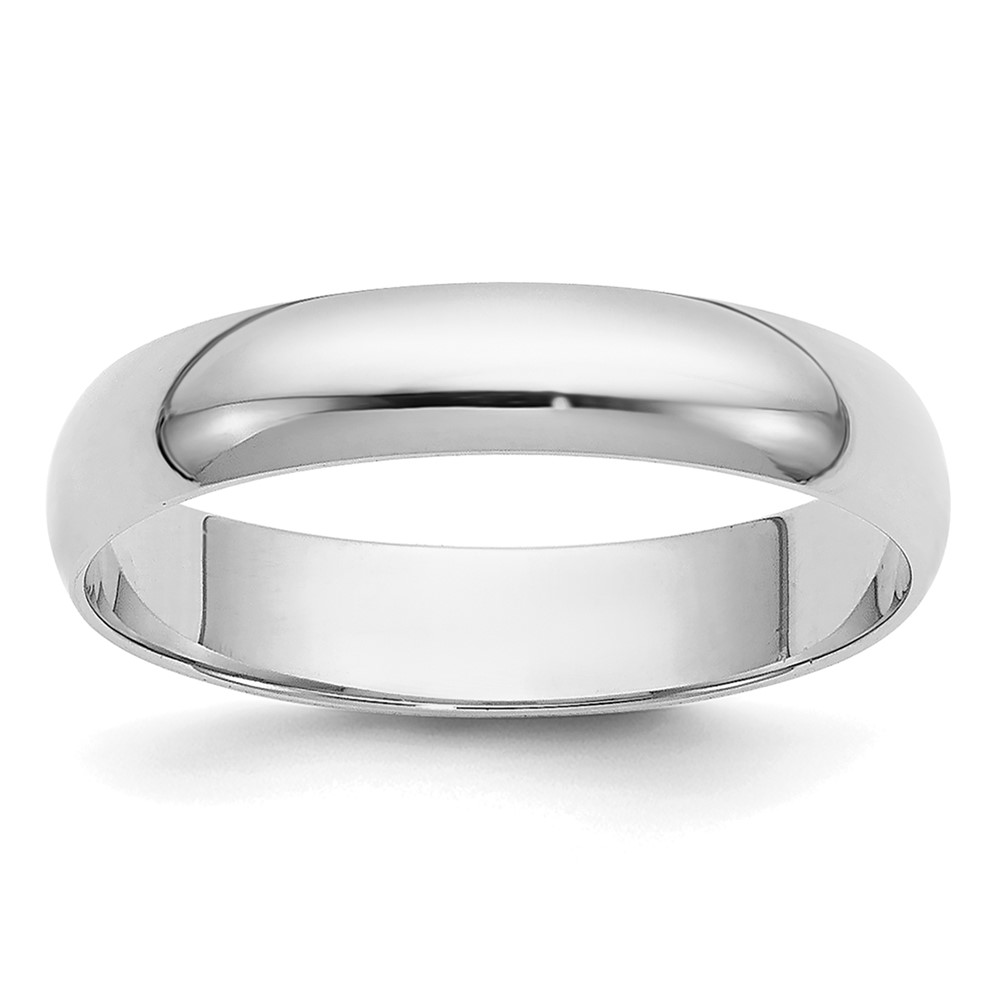 14K 3.5mm White Gold Ltw Half Round Band