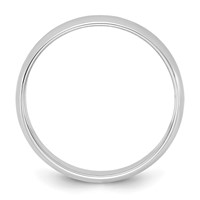 14K 4.5mm White Gold Ltw Half Round Band view 2