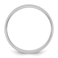 14K 5.5mm White Gold Ltw Half Round Band view 2