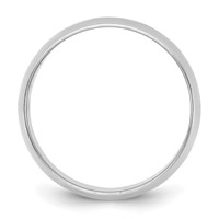 10K 7.5mm White Gold Ltw Half Round Band view 2