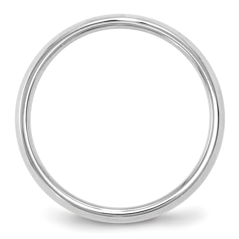 14k White Gold 2.5mm Knife Edge Comfort Fit Wedding Band Size 7 (WKEC025-7)