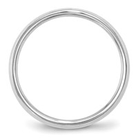 14K White Gold 2.5mm Knife Edge Comfort Fit Wedding Band view 2