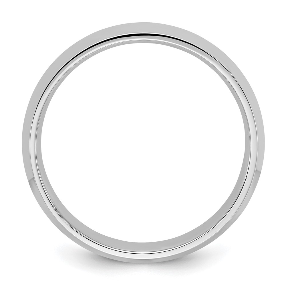14k White Gold 4mm Knife Edge Comfort Fit Wedding Band Size 12 (WKEC040-12)