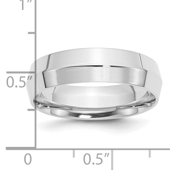 SS 6mm Knife Edge Comfort Fit Band Size 10.5