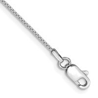 14K White Gold.9mm Box Bracelet with Lobster Clasp, 7" view 1