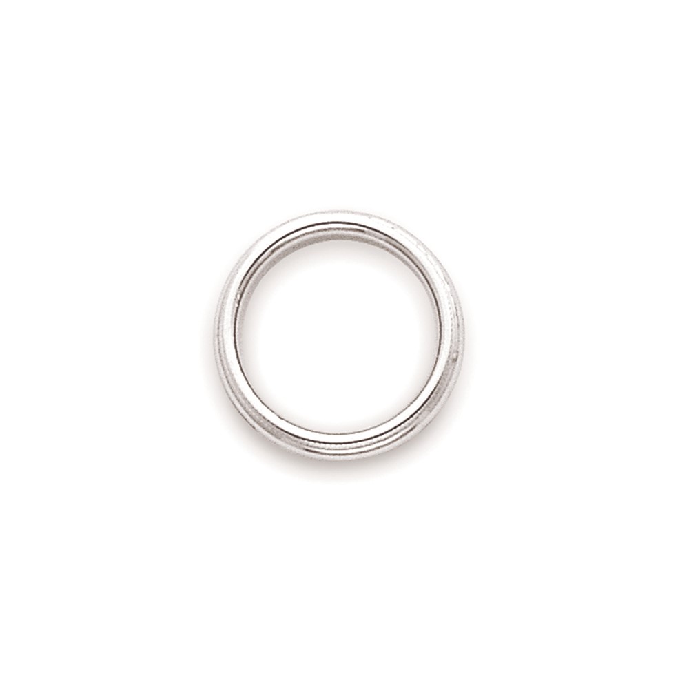 10k White Gold 3mm Milgrain Half Round Wedding Band Size 10 (1WM030-10)