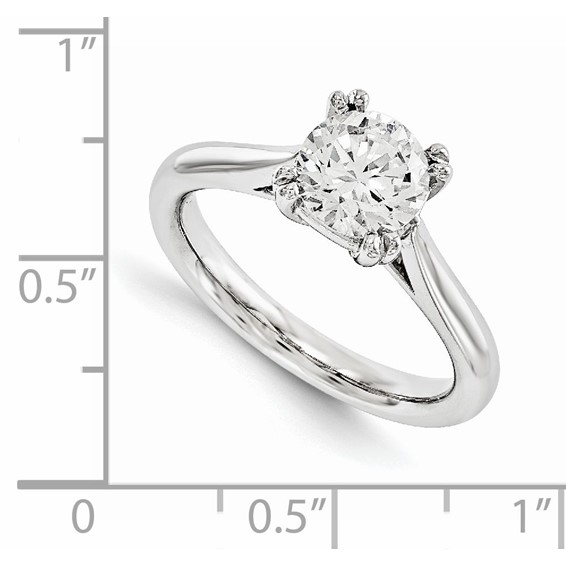 14KW AA Diamond Solitaire Engagement Ring