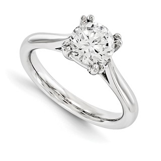 14KW AA Diamond Solitaire Engagement Ring