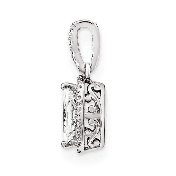 14KW AAA Diamond Semi-mount Pendant