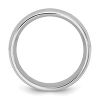 14K 8mm White Gold Milgrain Comfort Fit Band view 2