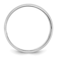 14K 5.5mm White Gold Ltw Milgrain Half Round Band view 2