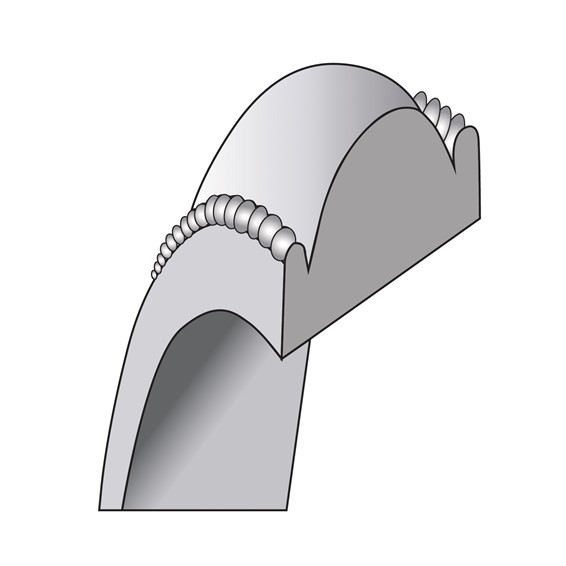 14k White Gold 3mm Milgrain Half Round Wedding Band Size 10