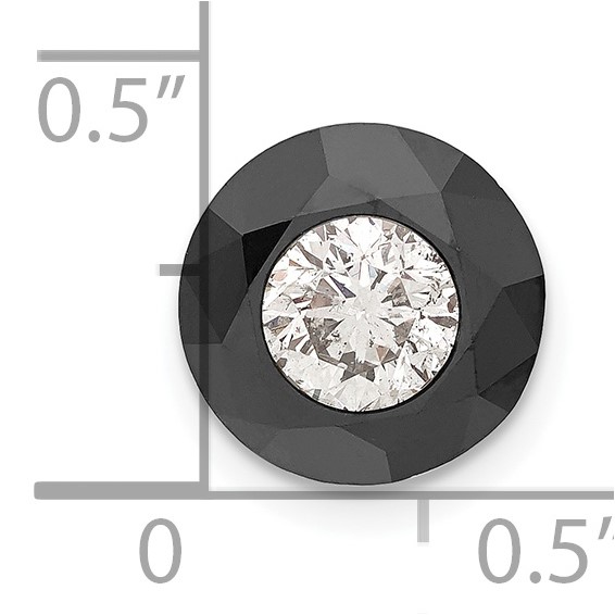 Black & White 4.25ct. AA Diamond Stud Earring Component