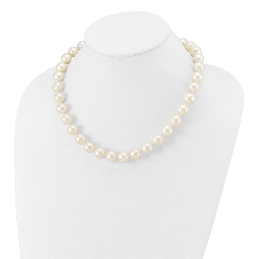 14k 11-12mm White Near-Round Freshwater Cultured Pearl 20 inch Necklace (WPN110-20)