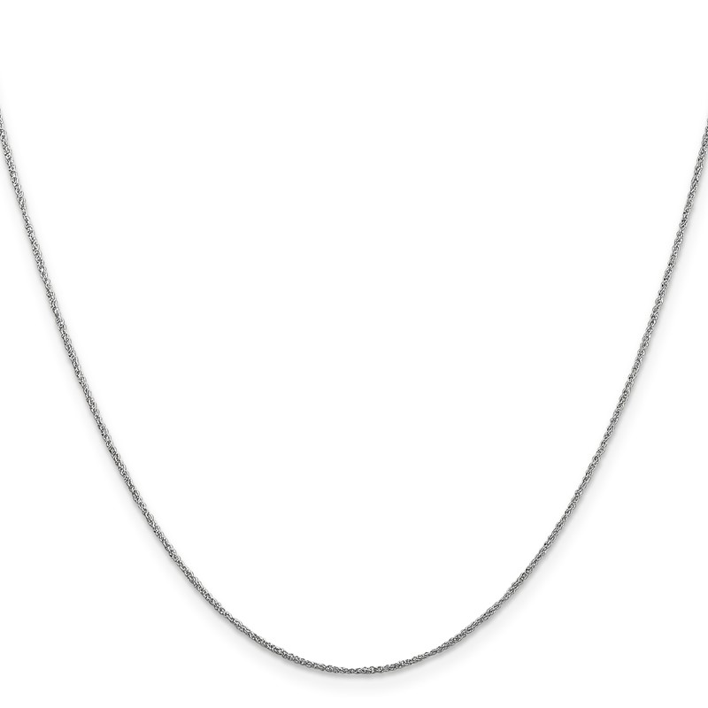 14K  White Gold 16 inch .70mm Ropa with Spring Ring Clasp Chain
