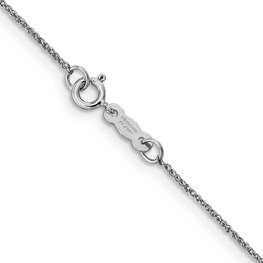 14K  White Gold 14 inch .70mm Ropa with Spring Ring Clasp Chain (WRPA015-14)