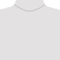 14K White Gold.70mm Ropa Chain with Spring Ring Clasp, 14" view 3