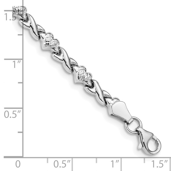 Gold Polished Heart Bracelets