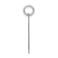 14K White Gold Medium Satin Number 40 Charm view 2