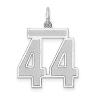 14kw Medium Satin Number 44 Charm view 1
