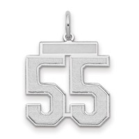 14kw Medium Satin Number 55 Charm view 1