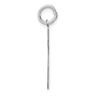 14K White Gold Medium Satin Number 85 Charm view 2