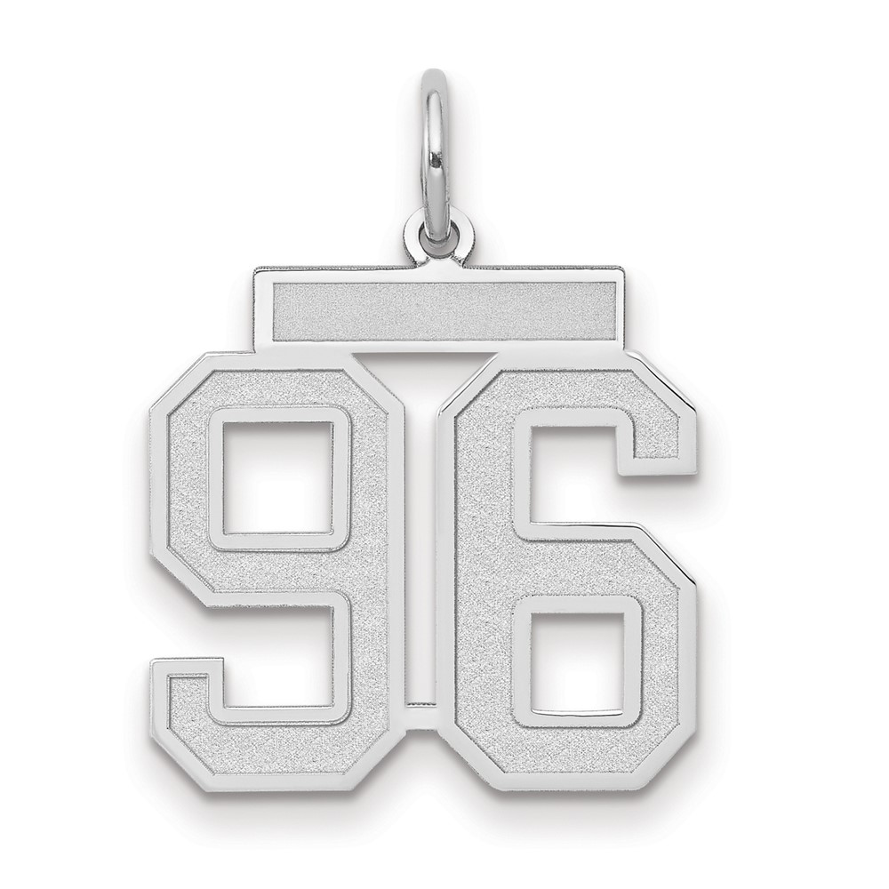 14kw Medium Satin Number 96 Charm
