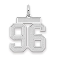 14kw Medium Satin Number 96 Charm view 1
