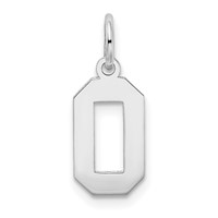 14kw Small Satin Number 0 Charm view 4