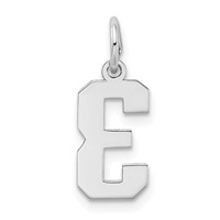 14K White Gold Small Satin Number 3 Charm view 4
