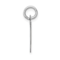 14K White Gold Small Satin Number 7 Charm view 2