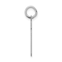 14K White Gold Small Satin Number 19 Charm view 2
