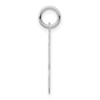 14K White Gold Small Satin Number 23 Charm view 2