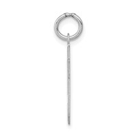 14K White Gold Small Satin Number 59 Charm view 2
