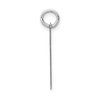 14K White Gold Small Satin Number 67 Charm view 2