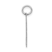 14K White Gold Small Satin Number 86 Charm view 2