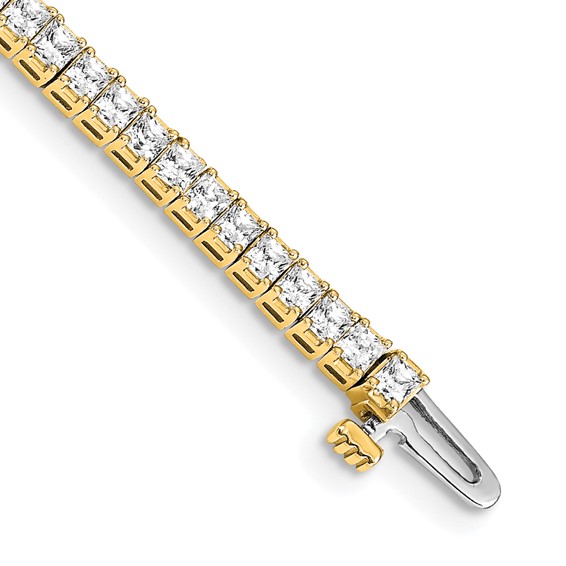 Gold Princess Diamond Tennis Bracelets