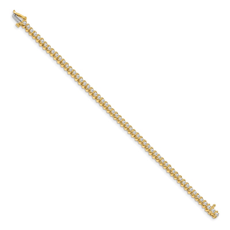 14k 7/8 carat Lab Grown Diamond VS/SI+ G+ Roind Tennis Bracelet