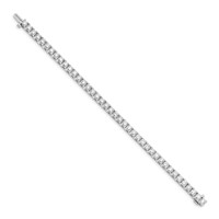 14K White Gold Complete 10.8 Carat Round Aaa Diamond 4-prong Tennis Bracelet, 7" view 2