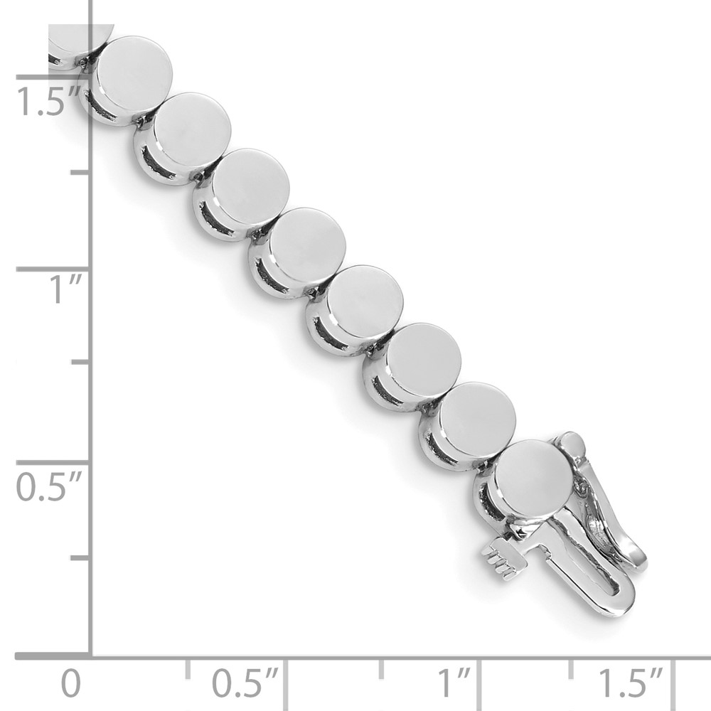 14k White Gold Holds 32 Stones up to 4mm Round Add-a-Diamond 7 inch Bracelet (X2092W)